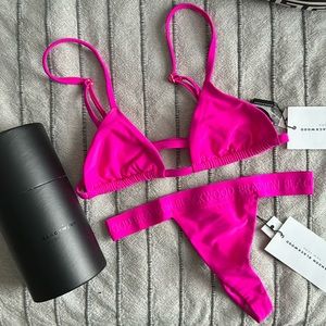 NWT Brandon Blackwood thong bikini